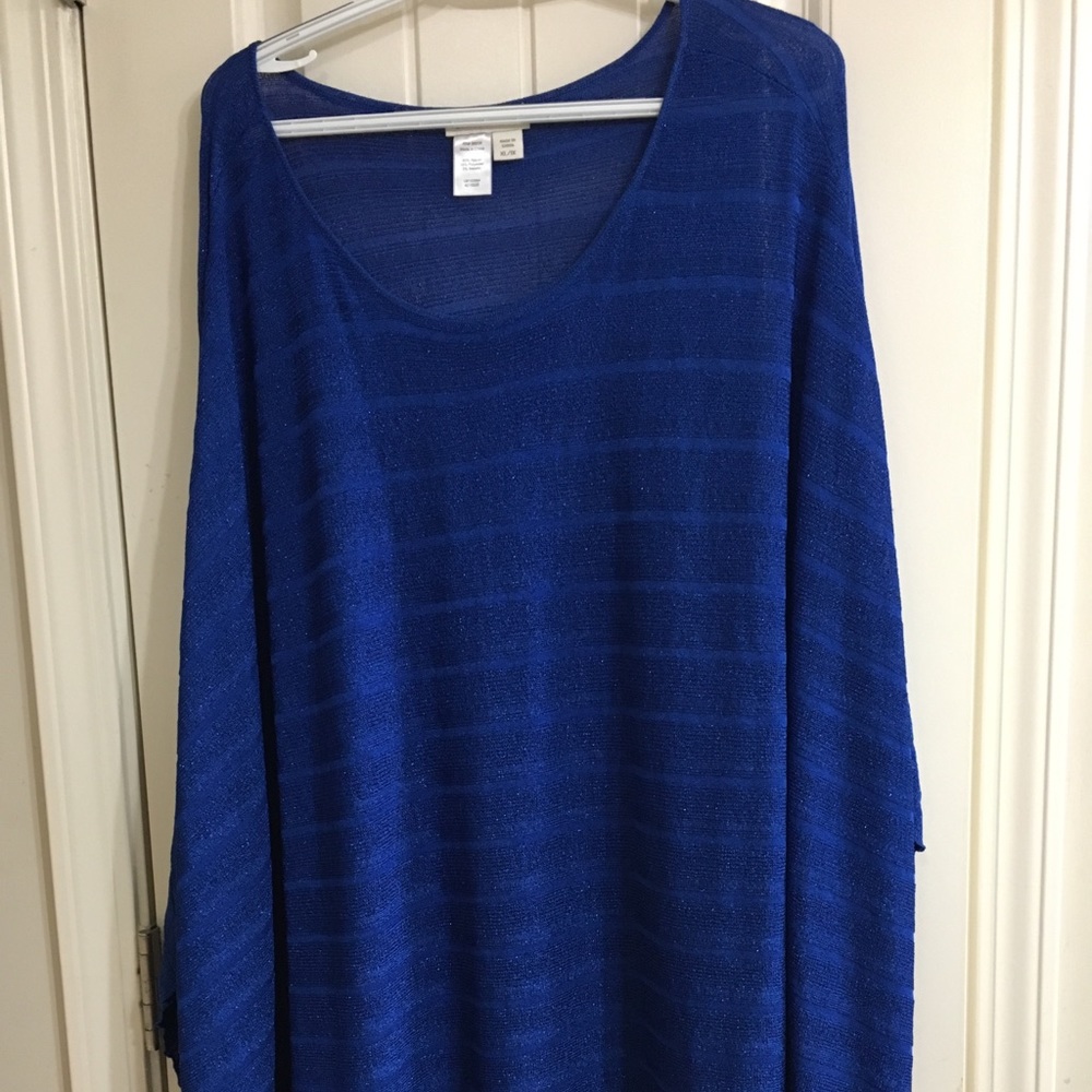 1X Coldwater Creek Shimmery poncho